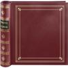 Pioneer Bi-Directional Spiral Bound Photo Album, Le Memo Pocket Photo Album, Solid Color Covers with Gold Trim, Holds 200 4x6" Photos, 3 Per Page, Color: Burgundy.