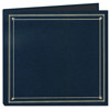 Pioneer Full Size Post Style Album, holds 204 4x6" Photos 6 per Page, Black Pages, Cover Color Navy Blue.