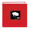 Pioneer Fabric Frame Bi-Directional Memo Photo Album, Bright Fabric Covers, Holds 200 4x6" Photos, 2 Per Page Color: Apple Red.