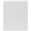 Pioneer Family Memory Album with Solid Color Cover, 8½" x 11" Scrapbook with 10 E-Z Load Archival Pages &amp; Inserts, White Covers