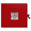 Pioneer 3-Ring Sewn Frame 12x12 Scrapbook Box, Color: Red.