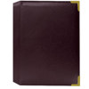 Pioneer Mini Oxford Bound Photo Album, Solid Color Sewn Leatherette Covers with Brass Accent Corners, Holds 24 4x6" Photos, 1 Per Page, Color: Burgundy.