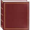 Pioneer Deluxe 3-Ring Album with 100 7-3/4" x 10-3/4" Magnetic Pages, Holds 5x7" Prints, Color: Burgundy.