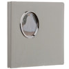 Pioneer Oval Framed Wedding Photo Album White Moire Fabric Cover WF5781