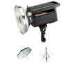 Photogenic 500ws PL2 Series Powerlight with Digital Display and Built-in Pocket Wizerd Receiver,- Bundle - with Flashpoint 33" White Interior Umbrella, &amp; Flashpoint Pro 9.5' Air Cushioned Black Lightstand