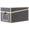 Semikolon (Pierre Belvedere) Photo &amp; CD Gift Box with 3 Dividers, 7" x 10" x 6" for up to 6" x 9" Photos - Color: Black