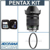 Pentax SMCP-DA 16mm - 45mm f/4.0 ED-AL Af Lens Kit, U.S.A., with Tiffen 67mm UV Wide Angle Filter, Professional Lens Cleaning Kit