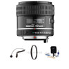 Pentax D-FA 50 f/2.8 Macro Auto Focus Lens Kit, with Tiffen 49mm UV Filter, Lens Cap Leash, Professional Lens Cleaning Kit