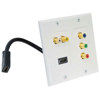 Pyle Dual HDMI + 2 RCA + 3 RCA Wall plate PHDK1, Tvs & Entertainment > Connecting Cables & Accessories > Connection Accessories > Pyle Connection Accessories