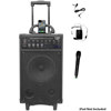 Pyle 500 watt Dual Channel Wireless Rechargeable Portable PA System PWMA890UI