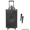 Pyle 300 Watt Dual Channel Wireless Rechargeable Portable PA System PWMA970
