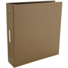 Pina Zangaro Bex 3 Ring Presentation Binder for 8.5x11" Pages, 2" Thick, Brown Finish.