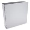 Pina Zangaro Machina 3 Ring Binder, 11.75" x 11.5" x 2.75", Holds 8.5x11" Pages, Satin Aluminum Finish.