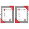 Quadro Designs Doc Clip Frame, Holds 8.5x11" Photo, Glass, Two-Pack