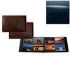 Raika #178 Handcrafted Top Grain Leather, 4-in x 6-in 4-up Post Bound Photo Album, Glazed Wather Buffalo, Color: Royel Navy