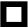 Renaissance Albums - The Box Large Mount, 8x8 Rectangular Opening, (Pack Of 3 Mounts)