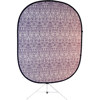 Savage 5x6' Accent Retro Collapsible Background Kit with Stand, Purple