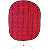 Savage 5'x6' Accent Retro Collapsible Background kit with Stand, Red