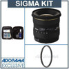 Sigma 10mm - 20mm f/4-5.6 EX DC HSM AF Lens Kit for Olympus Four Thirds Mount Digital SLR Cameras, with Tiffen 77mm UV Wide Angle Filter, Professional Lens Cleaning Kit