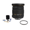 Sigma 17 - 50mm f/2.8 EX DC OS HSM Auto Focus Lens Kit,for Sigma Digital SLR Cameras with Tiffen 77mm UV Wide Angle Filter, Professional Lens Cleaning Kit, Slip On Lens Cap for 77mm Wide Angle Filters,