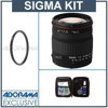 Sigma 18mm - 200mm f/3.5-6.3 DC AF Aspherical Zoom Lens Kit, for Sigma Digital SLR Cameras, with Tiffen 67mm UV Wide Angle Filter, Professional Lens Cleaning Kit