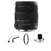 Sigma 18-50mm f/2.8-4.5 DC OS HSM for Nikon AutoFocus Lens Kit, with Tiffen 67mm UV Filter, Lens Cap Leash, Professional Lens Cleaning Kit