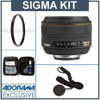 Sigma 30mm f/1.4 EX DC HSM AutoFocus Standard Lens for Nikon Digital SLR Cameras. with Tiffen 62mm UV Filter, Lens Cap Leash, Professional Lens Cleaning Kit