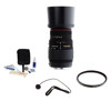 Sigma 70-300mm f/4-5.6 APO DG Macro Tele Zoom Lens Kit, for Canon EOS Cameras Kit, with Tiffen 58mm UV Filter, Lens Cap Leash, Professional Lens Cleaning Kit