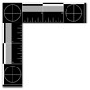 Sirchie Metal Forensic Scale, White on Black, English, 4 1/8