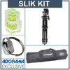Slik U212 Universal Deluxe Tripod w/ 3-Way Pan Head Kit, Adorama Tripod Case, Double Bubble Level, Tripod Hanger