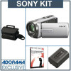 Sony DCR-SX85/S 16GB SD Flash Memory Camcorder Silver - Bundle - with Sony NP-FV50 In foLithium V Series Battery, Sony LCS-U10 Camcorder System