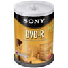 Sony 16x DVD-R Recordable Discs on Spindle, (4.7GB), Pack of 100.