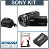 Sony HDR-CX160 Full HD 16GB Flash Memory Camcorder - Bundle - with Sony NP-FV70 InfoLithium V Series Battery, Sony LCS-U20 System Case, Class On Demand Training DVD