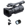 Sony HDR-FX1000 High Definition MiniDV (HDV) Handycam Camcorder - Bundle - with Switronix TL-50 30w Dimmerable DC Powered LED Light, Bescor SA-1 Universal Swivel Shoe Mount Adaptor