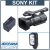 Sony HDR-FX1000 High Definition MiniDV (HDV) Handycam Camcorder Kit. with Sony HVL-20DW2 20w/10w DC Video Light &amp; Sony InfoLithium-Ion L Series Camcorder Battery, 6600mAh