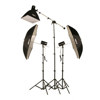 Smith-Victor Fl170k Flashlite Basic Studio 3 Light Soft Box Kit 402330