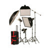 Smith-Victor Fl800k Flashlite Essential Studio 4 Light Softbox Kit 402315 A
