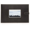 Swing Piping Bound Photo Album, holds 192 4x6" Photos 4-up, Black.