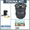 Tokina 12mm - 24mm f/4.0 PRO DX Af Nikon Digital Mount Lens Kit, with Tiffen 77mm UV Wide Angle Filter, Professional Lens Cleaning Kit
