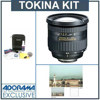 Tokina 16.5 - 135mm f/3.5-5.6 DX Zoom Lens Kit, for Canon EOS Digital SLR Cameras, with Tiffen 77mm UV Wide Angle Filter, Professional Lens Cleaning Kit
