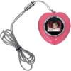 Cta Pink Heartshape Pictureframe Necklc