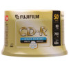 Fujifilm CD-R, White Inkjet Printable, 80 Minutes, 48x Speed, 700mb, 50 Disc Pack on Spindle