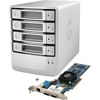G-Technology 4TB G-SPEED eS PRO External Hard Drive Array with RAID 0, 1, 3, 5, 6 mini-SAS Interface and PCIe x8 RAID Controller