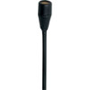 Shure MC51B Black Cardioid Sub-Miniature Condenser Wired Lavalier Microphone with In-Line Preamplifier.