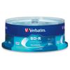 Verbatim BD-R Blu-Ray 25GB 6x Disc, 25 Pack Spindle, Up to 6x Write Speed
