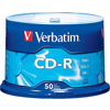 Verbatim CD-R, 80 Minute, 700MB 52x Branded, 50 Pack on Spindle