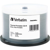 Verbatim CD-R, 80 Minute, 700MB 52x DataLifePlus White Thermal Printable, Hub Printable, 50 Pack on Spindle