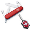 Victorinox Swiss Army Red Recruit Pocket Knife / Microlite LED Combo Set 55241