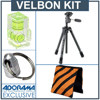 Velbon Ultra Maxi-M Aluminum Tripod w/3-Way Pan/Tilt Head Kit VNMAXIMK, Tripods > Tripod Legs & Leg/Head Combos > Leg & Head Combo for Still & Video > Velbon Leg & Head Combo for Still & Video