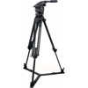 Vinten V8AS-CP2F Vision 8AS Pan and Tilt Fluid Head with Two Stage Carbon Fiber Tripod, Floor Spreader &amp; Soft Case, Supports 30.9 lbs, Black
